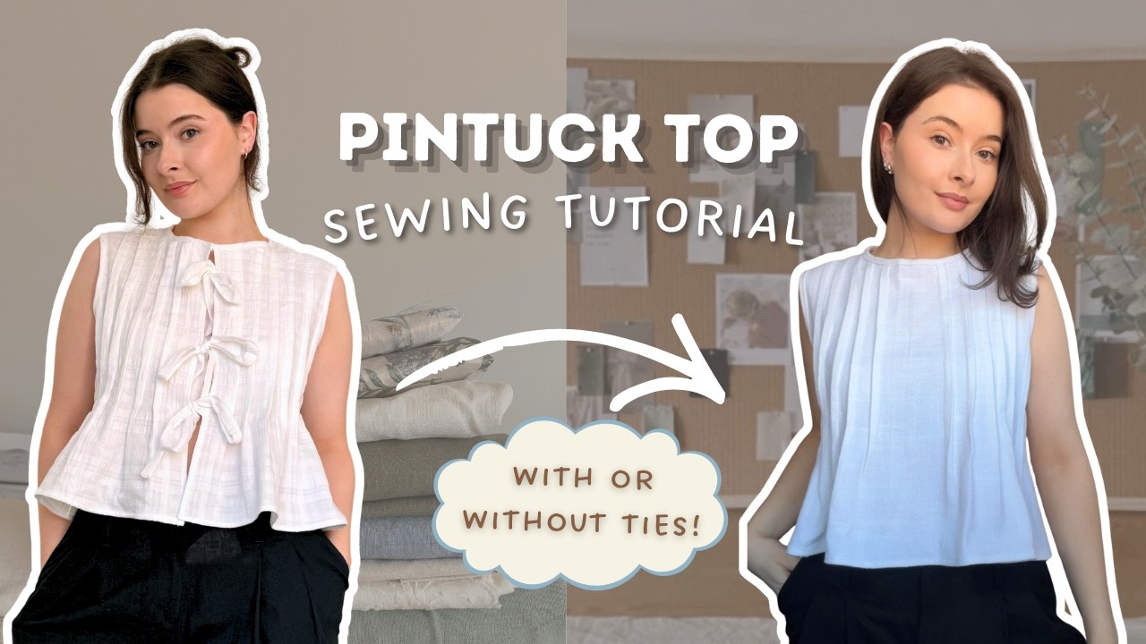 Serena Tie Top Sewing Pattern - D.I.Y easy summer sewing project for beginners