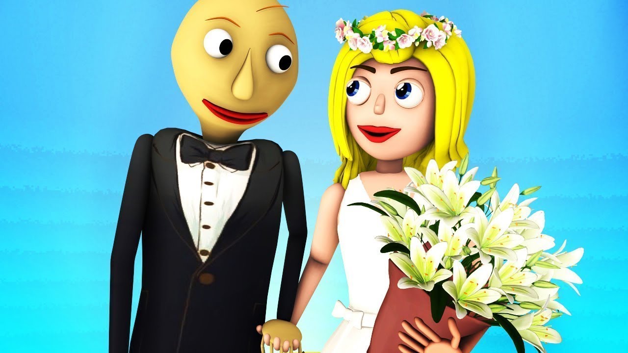 La Boda de Baldi (Español La Novia 2 Esposa Baldina Sonic Granny 2 Parodia Animada 3D)