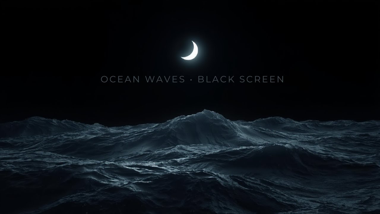 Black Screen Ocean Waves for Sleeping | 9 Hours