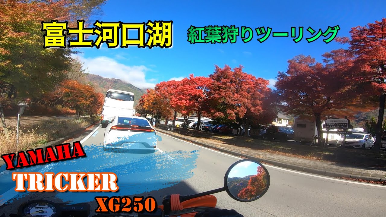 富士河口湖で紅葉狩りツーリング　#ヤマハトリッカー #XG250