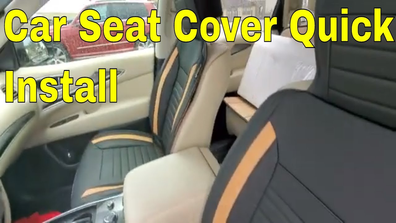Car Seat Cover Installation PU leather