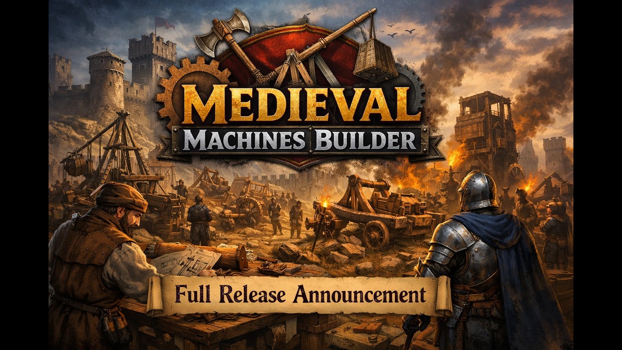 Medival Machines Builder - Full Release Announcement Trailer