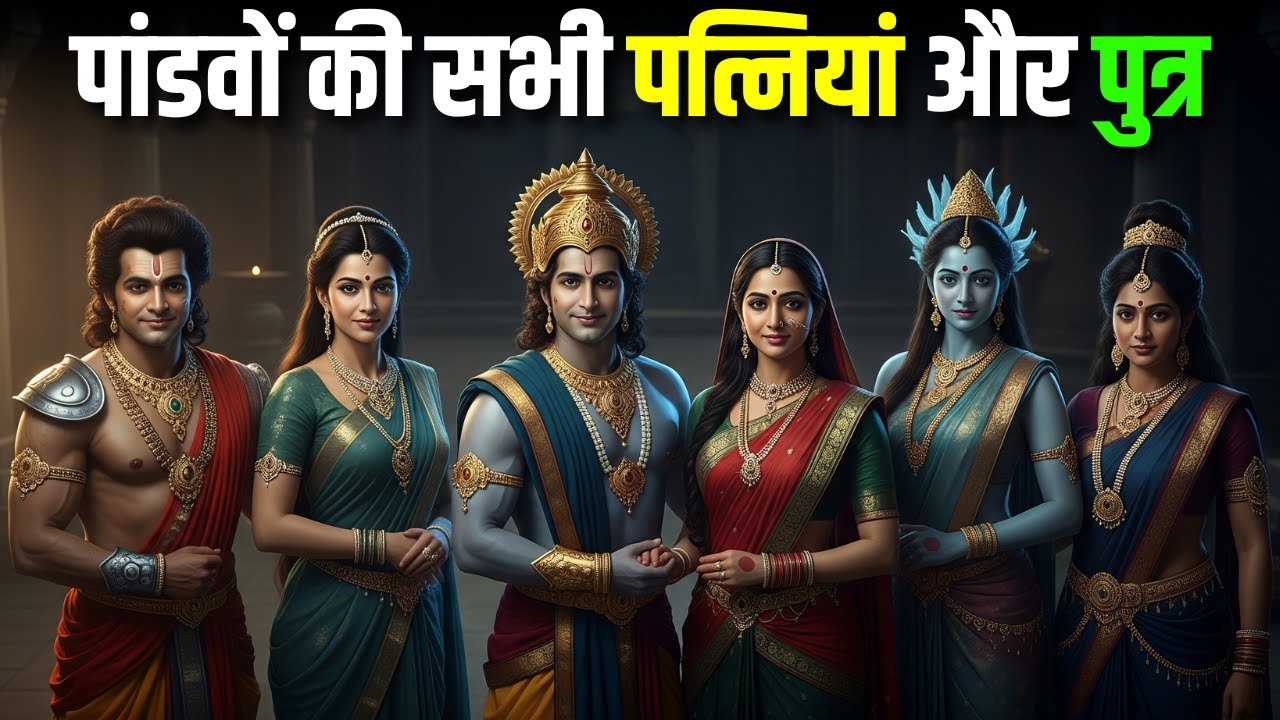 पांडवों की सभी पत्नियां और पुत्र | All Wives & Sons of Pandavas