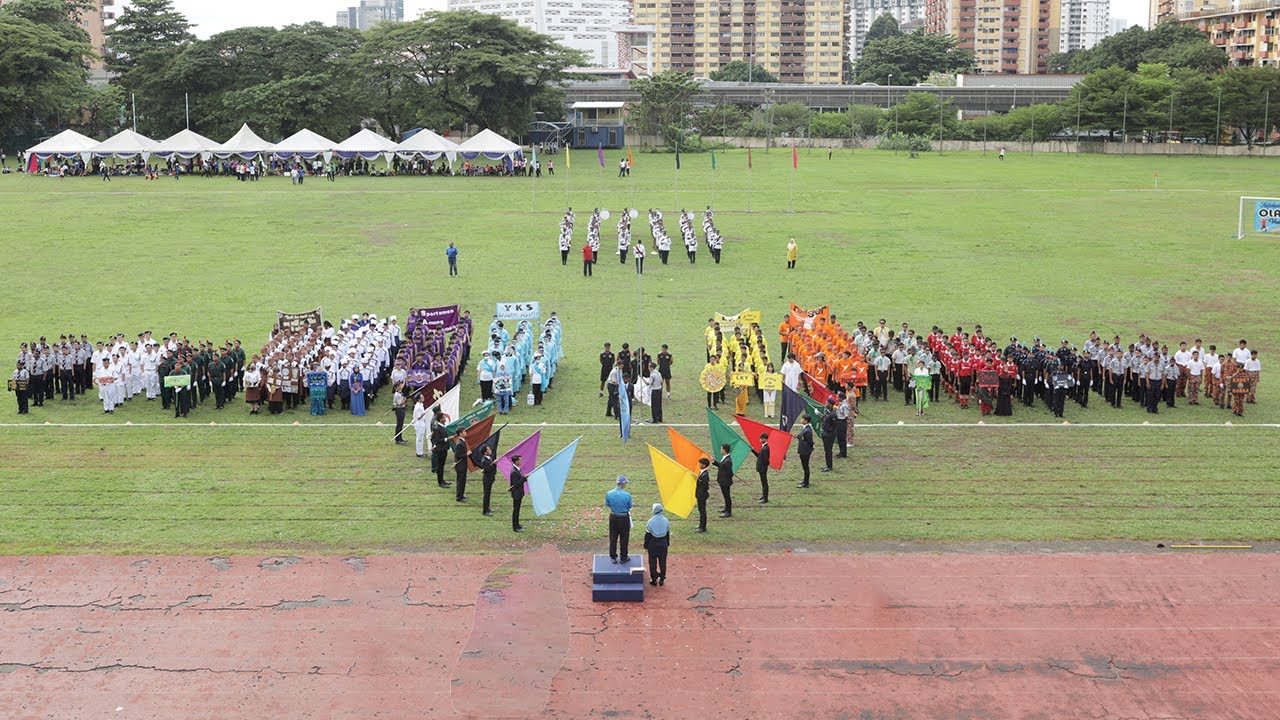 VICCB playing for contigent march pass for VI Sports Day 2022. 30.6.2022