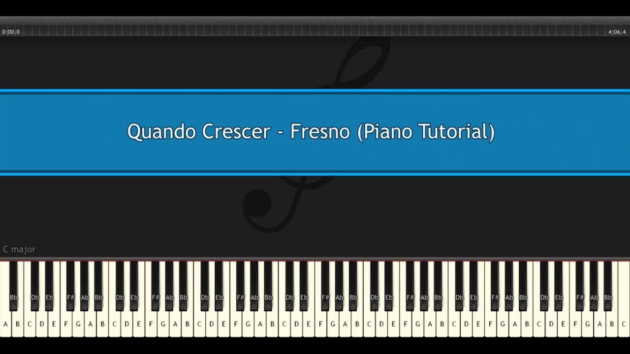 Quando Crescer - Fresno (Piano Tutorial)