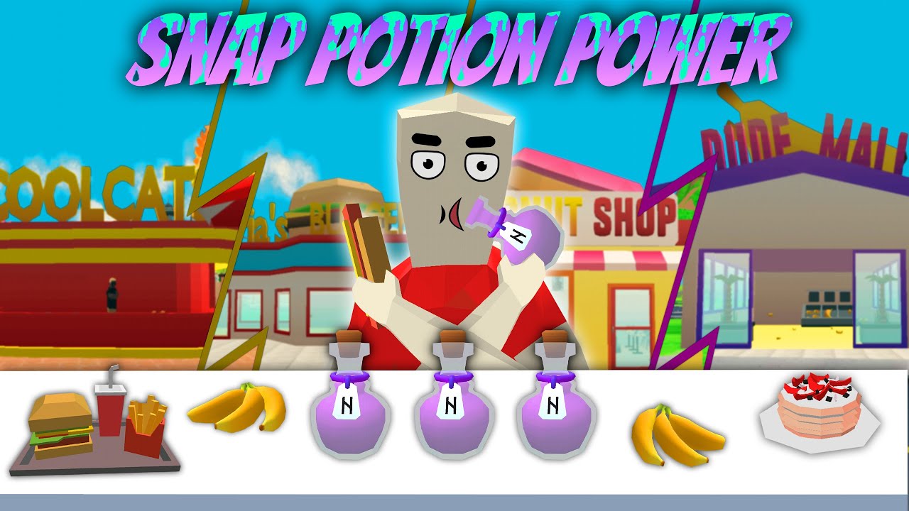 snap potion power 🟣🟣 in dude theft wars