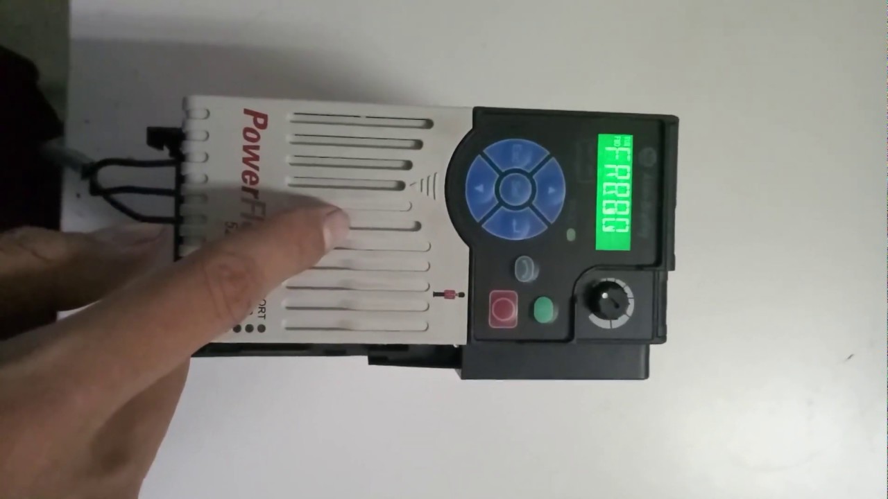 Powerflex 525 Basic setting , Speed Reference1 by POT,analog and number