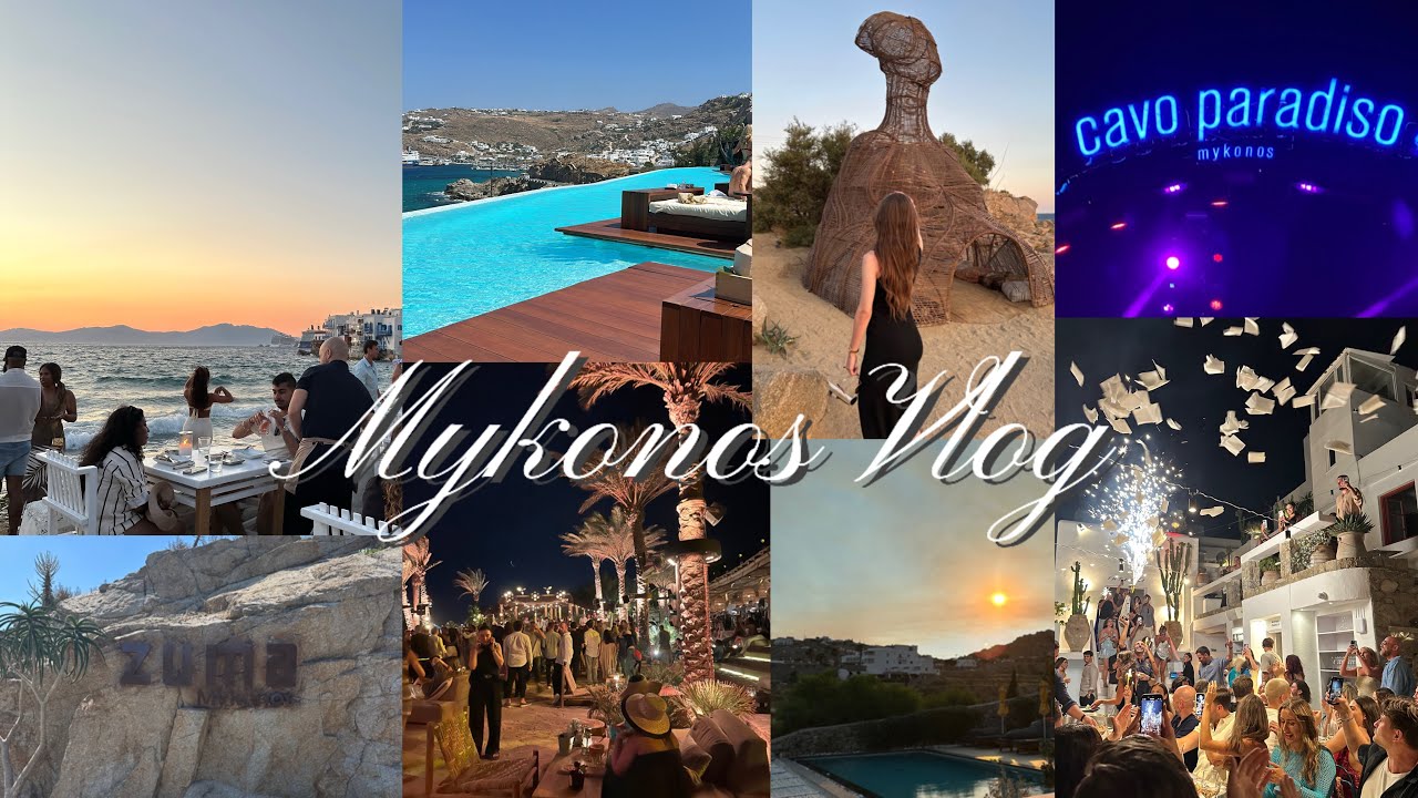 Mykonos Vlog | No Talking | Travel Vlog | Greece