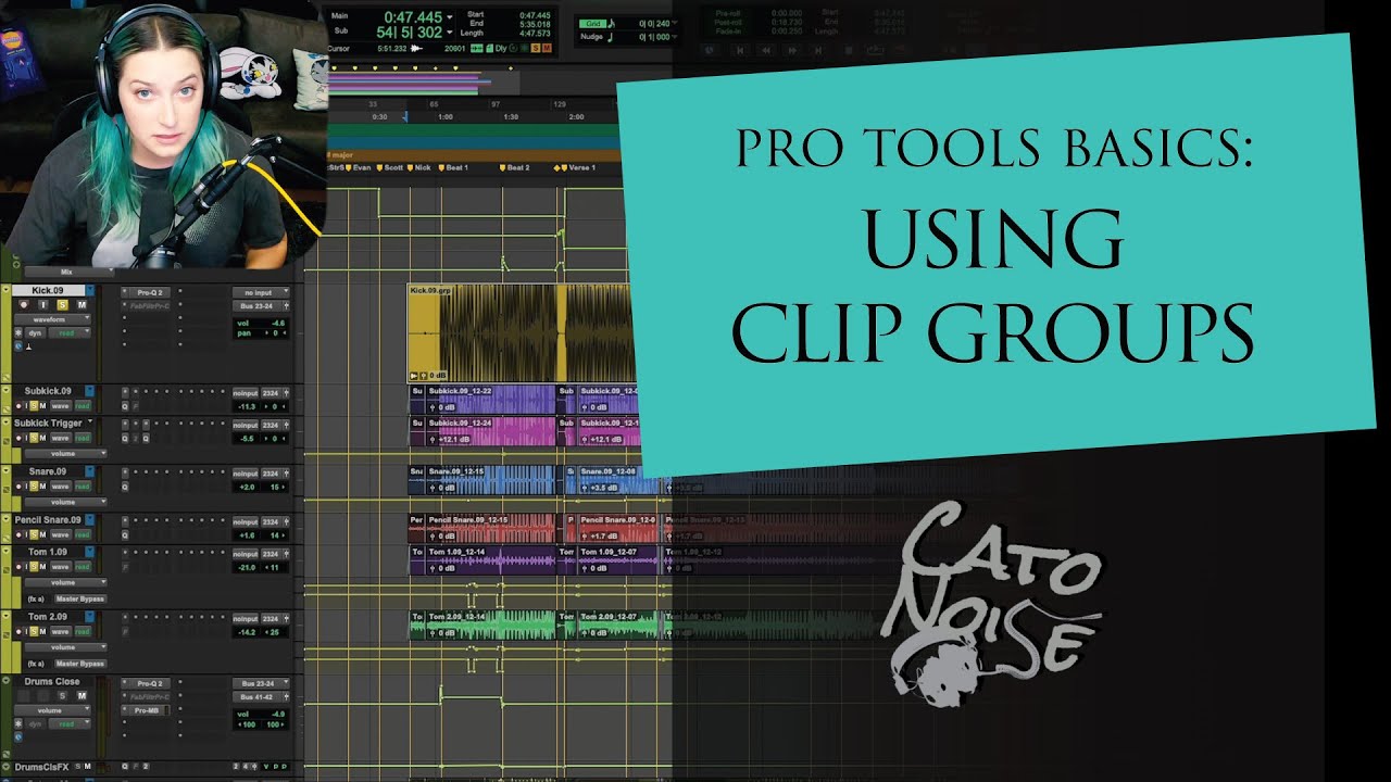 Pro Tools Basics: Using Clip Groups
