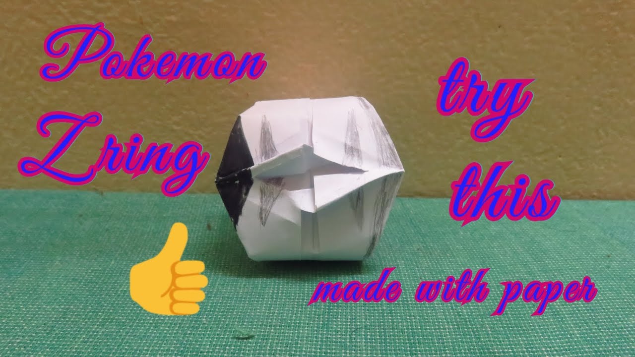 How to make a paper Pokemon z ring