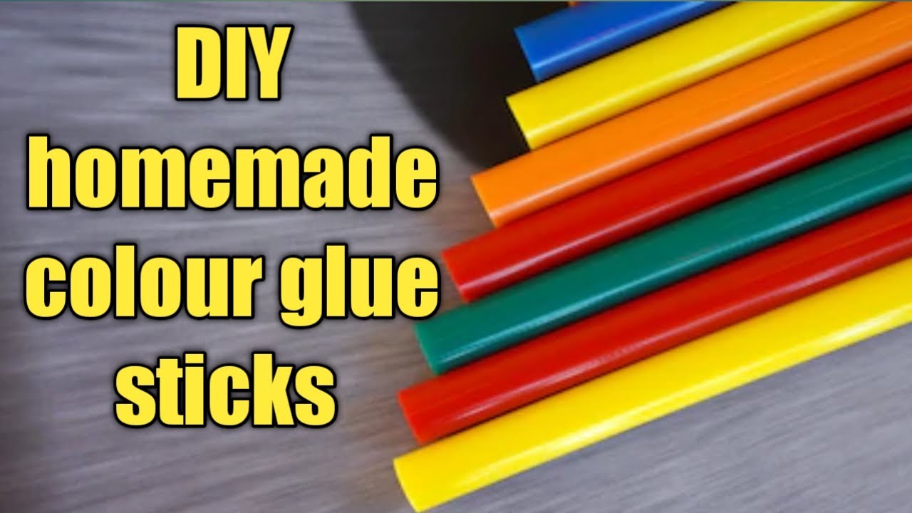 DIY homemade colour glue sticks
