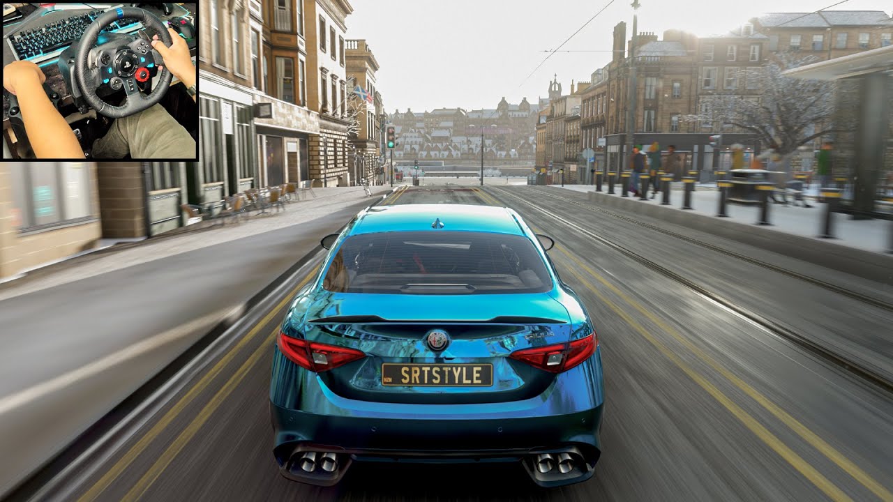 Alfa Romeo Giulia Quadrifoglio | Forza Horizon 4 (Steering Wheel Gameplay) | g29