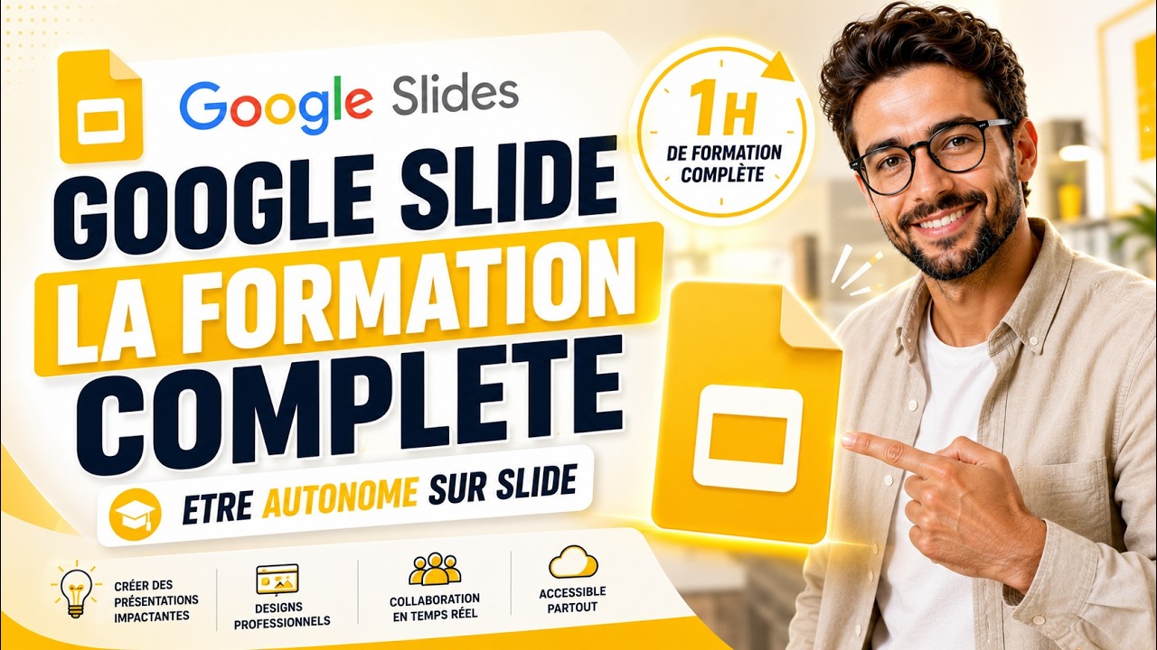 Google Slides :  la formation complète de A à Z