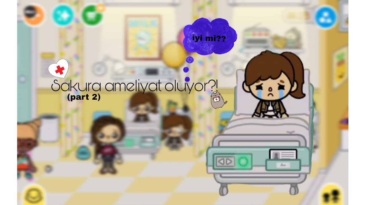 Sakura ameliyat oluyor?😷🥺(iyi mi?)Part 2#tocaboca #hastane #tocalifeworld 