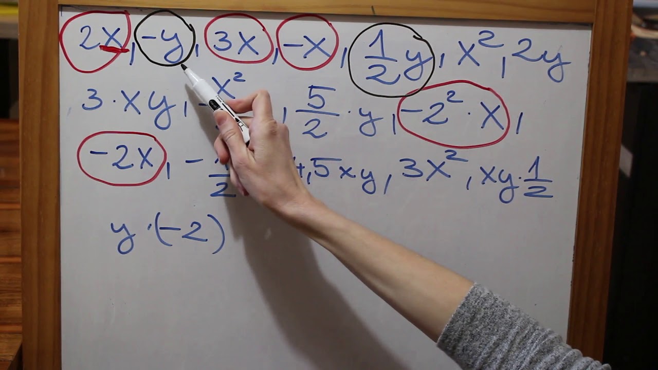 7. évfolyam - Egynemű, különnemű algebrai kifejezések