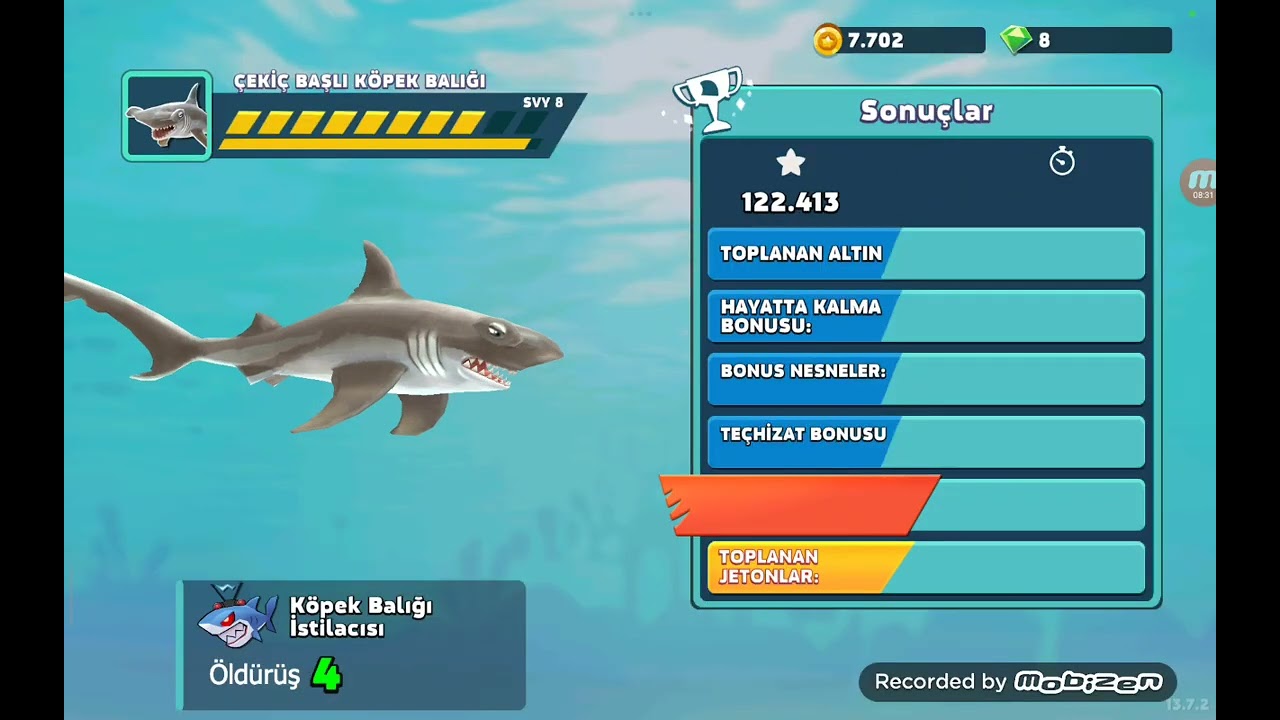 Hungry shark oynadım