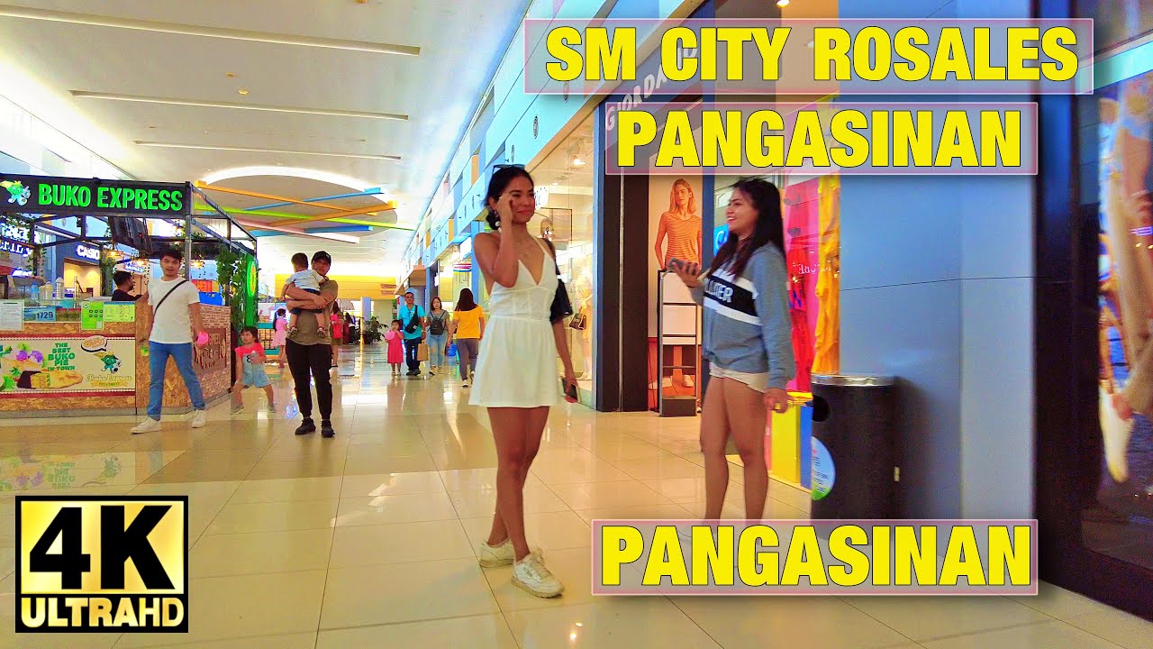 SM City Rosales Shopping Mall walking tour 2023  | Carmen Rosales, Pangasinan,  Philippines | 4K