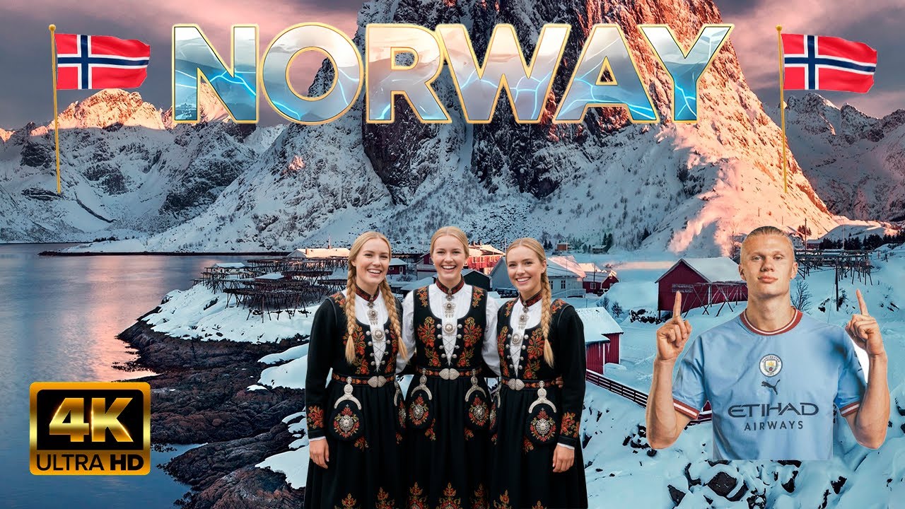 Así Se Ve Noruega en Invierno ❄️ | Imágenes Aéreas en 4K 🚀🚀🚀