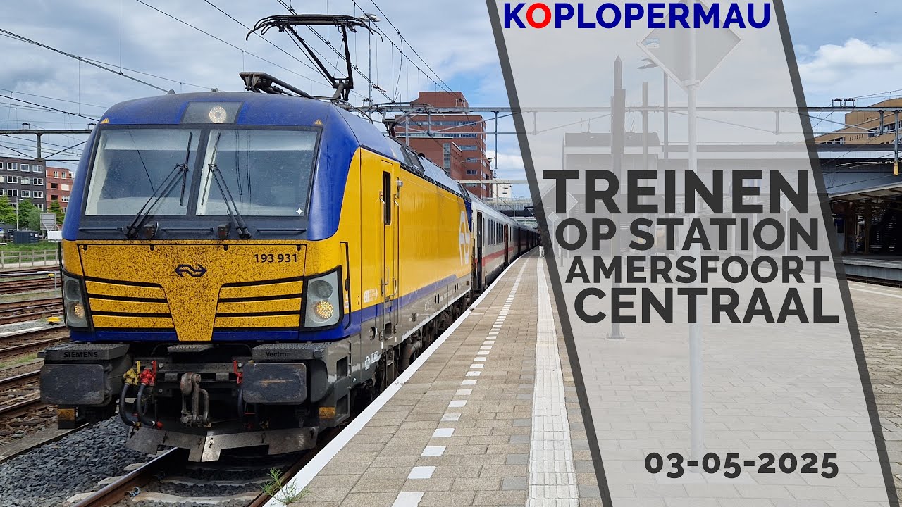 Treinen op station Amersfoort Centraal - 3 mei 2025