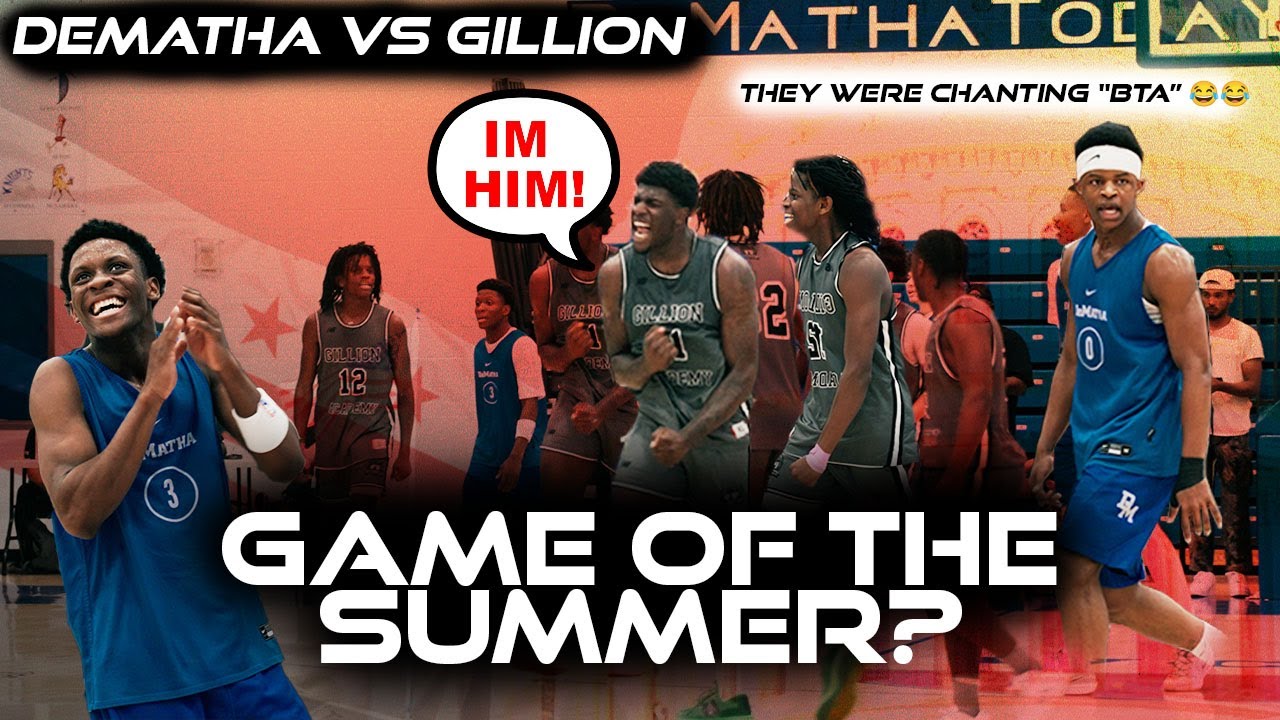 Marcis Ponder and Gillion Academy were talking crazyy to Dematha and the game got heated | 6/29/2025