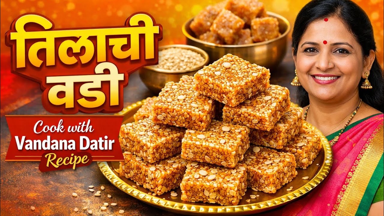 खुसखुशीत तिळाची वडी l तयार करा फक्त दोन साहित्यात l tilachi vadi l
