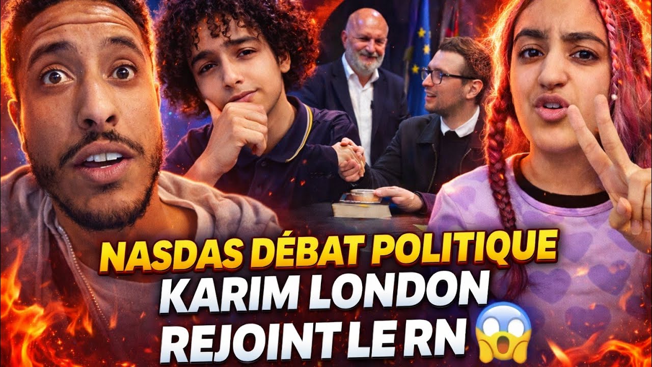 NASDAS D&Eacute;BAT POLITIQUE : KARIM LONDON REJOINT LE RN ! #nasdas #bardella #story #teamnasdas #debat 