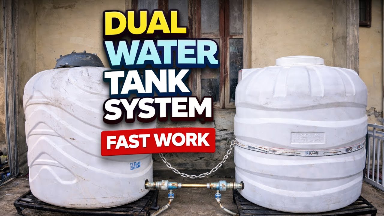 Dual Watter tank installation for watter storage #viral #subscribe #diy 