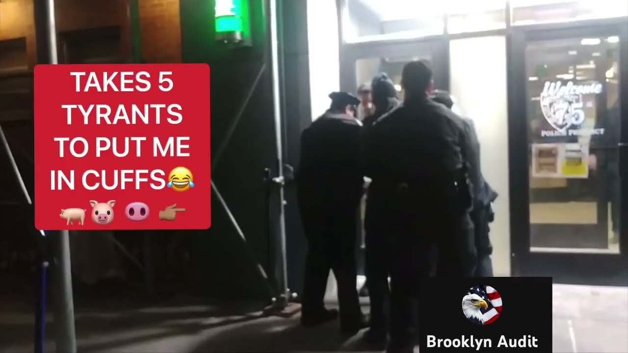 ARRESTED ON PUBLIC SIDEWALK IN FRONT OF THE 75th PRECINCT-NYPD LOVE TO VIOLATE OUR RIGHTS !!!