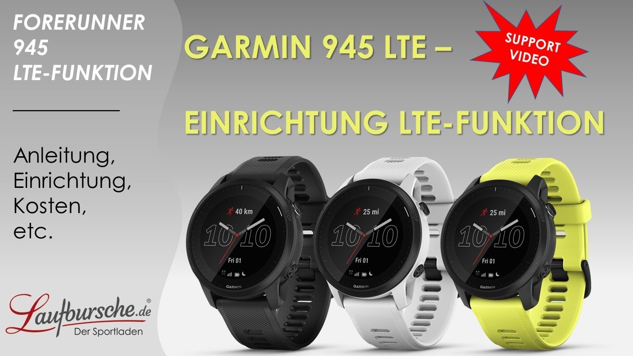 Garmin Forerunner 945 LTE - Anleitung Einrichten der LTE-Funktion inkl. Test (Deutsch/German)