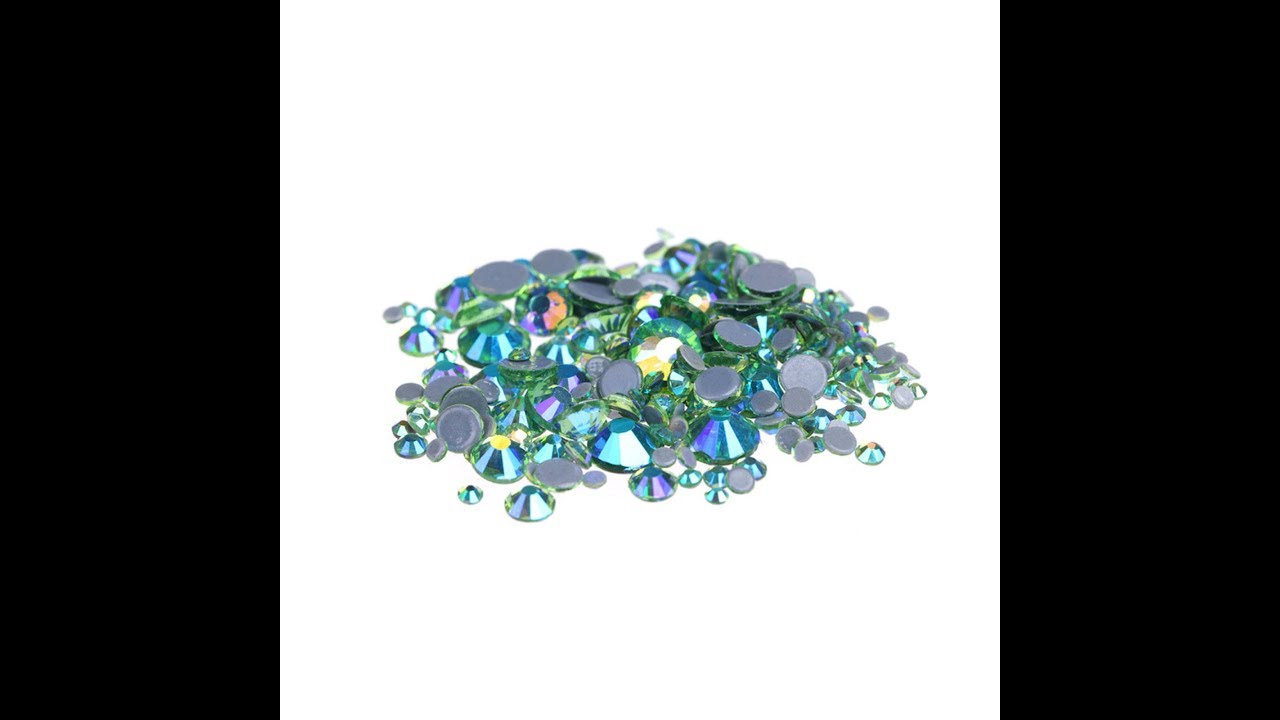 Peridot AB Nail Crystals from www.glittergoddess.co.uk