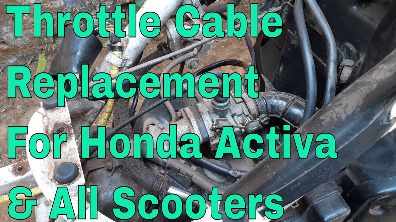 Honda Activa Throttle Cable Replacement.