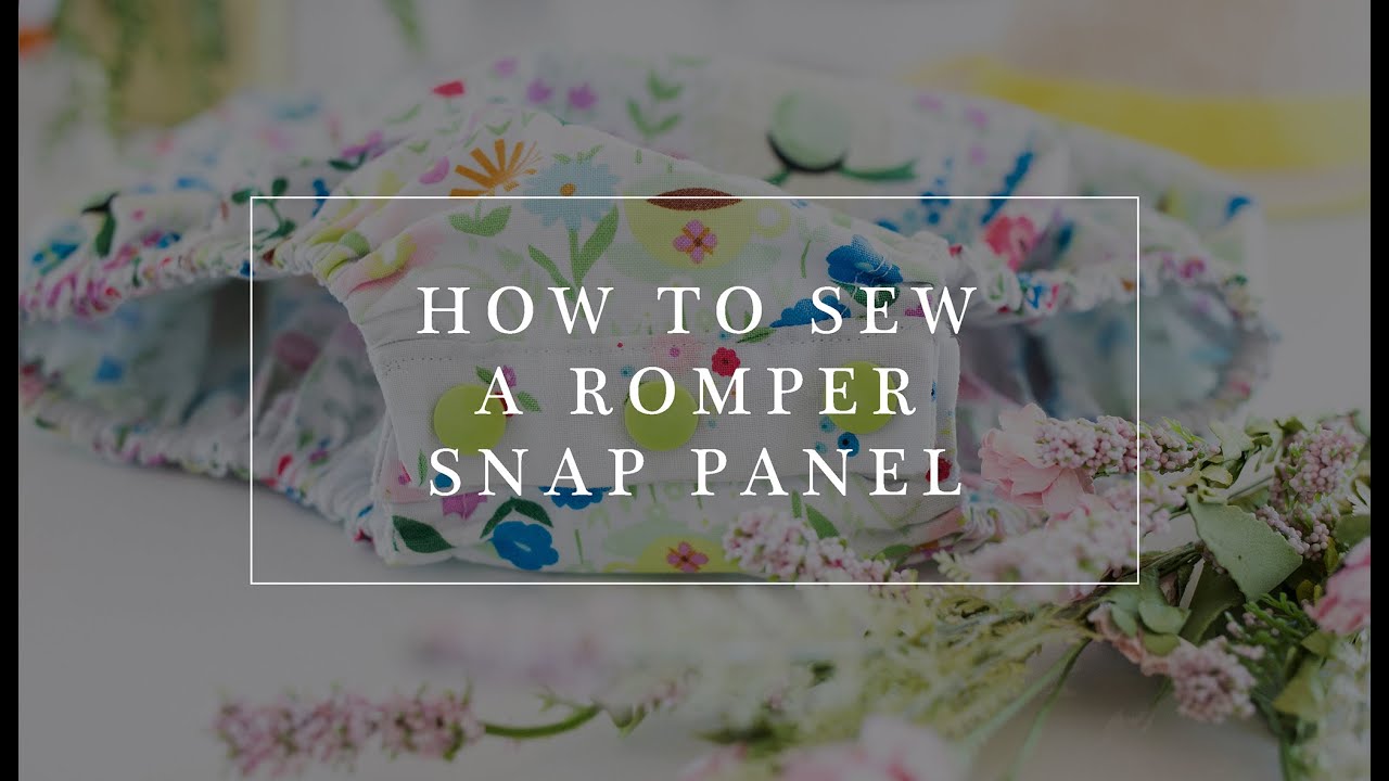 How to Sew a Snap Panel / Little Lizard King