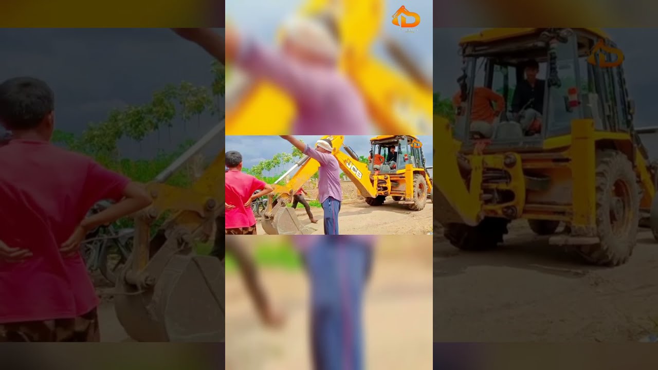 JCB pulling truck