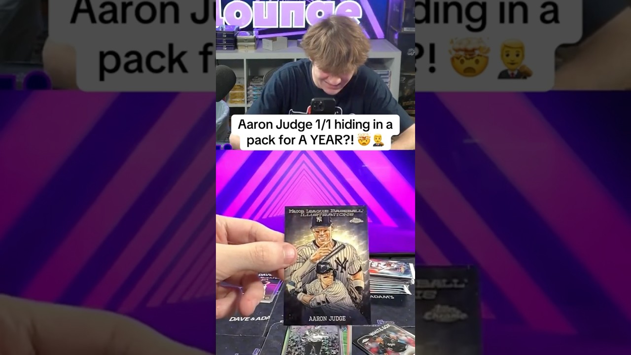 AARON JUDGE 1/1 CARD FINALLY PULLED 👀