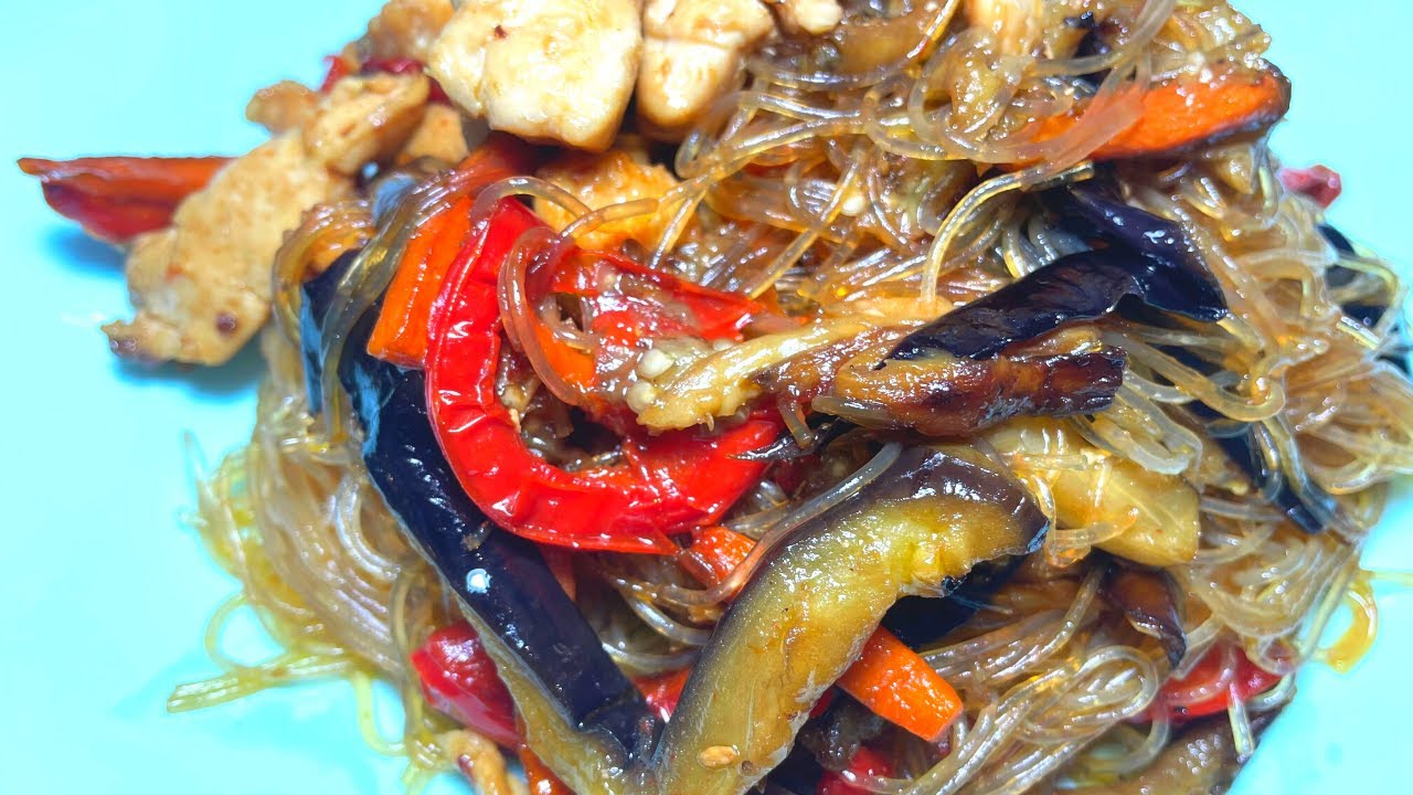 ФУНЧОЗА С ОВОЩАМИ И КУРИЦЕЙ! Фунчоза по корейски! Куриная грудка рецепты! Быстрый ужин.