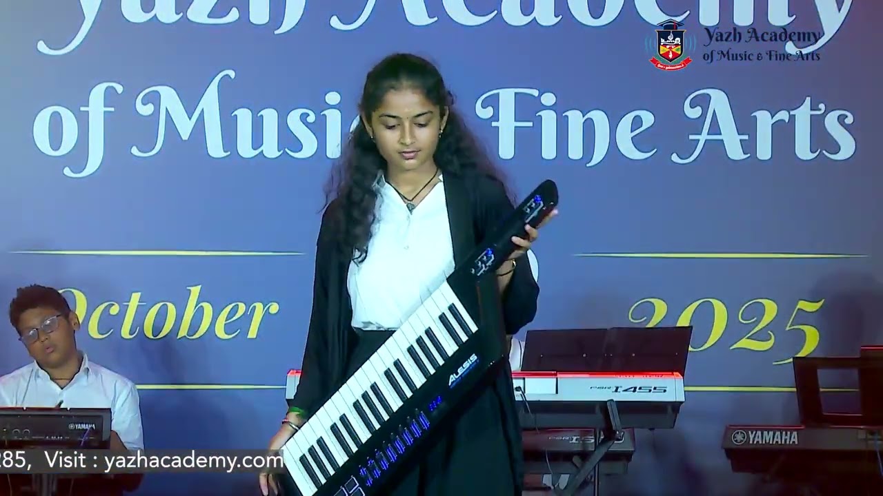 Ennai Thaalaatta Varuvaalaa | Illayaraja | Yazh Academy | Keyboard Cover Song | Yazh Fiesta 2025