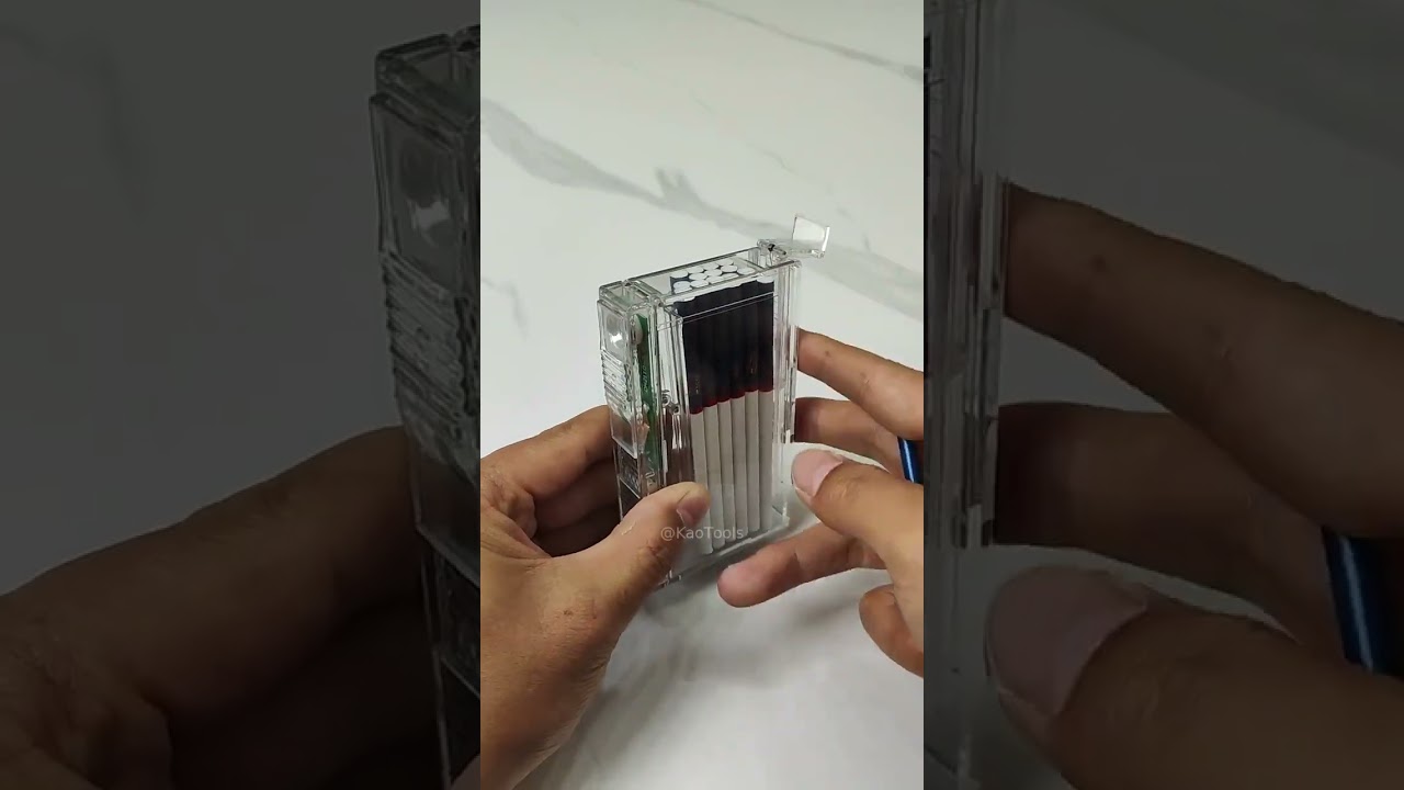 Transparent premium cigarette case! #tricks #tips #tutorials #craft #bushcraft #handmade #diy
