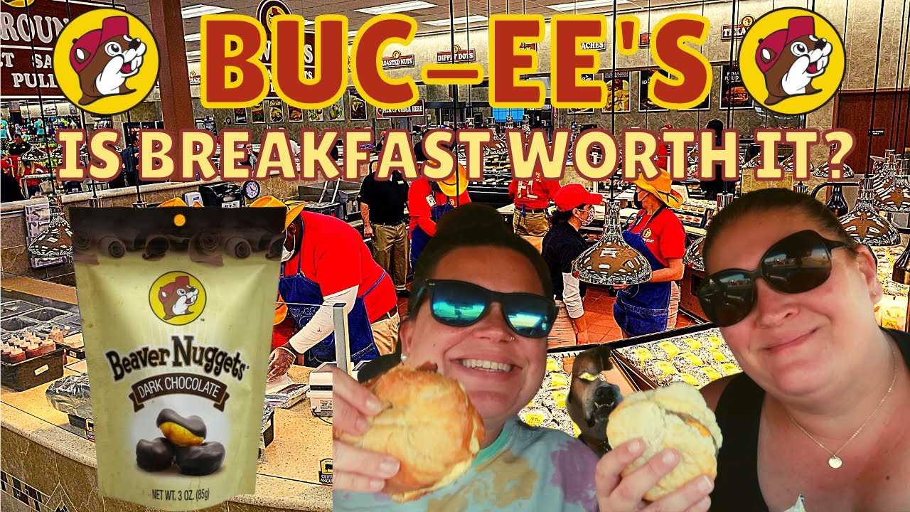 BUC-EE'S BREAKFAST FOOD REVIEW | BISCUITS, CROISSANTS, AND HUGE BURRITOS | FLAVORED BEAVER NUGGETS