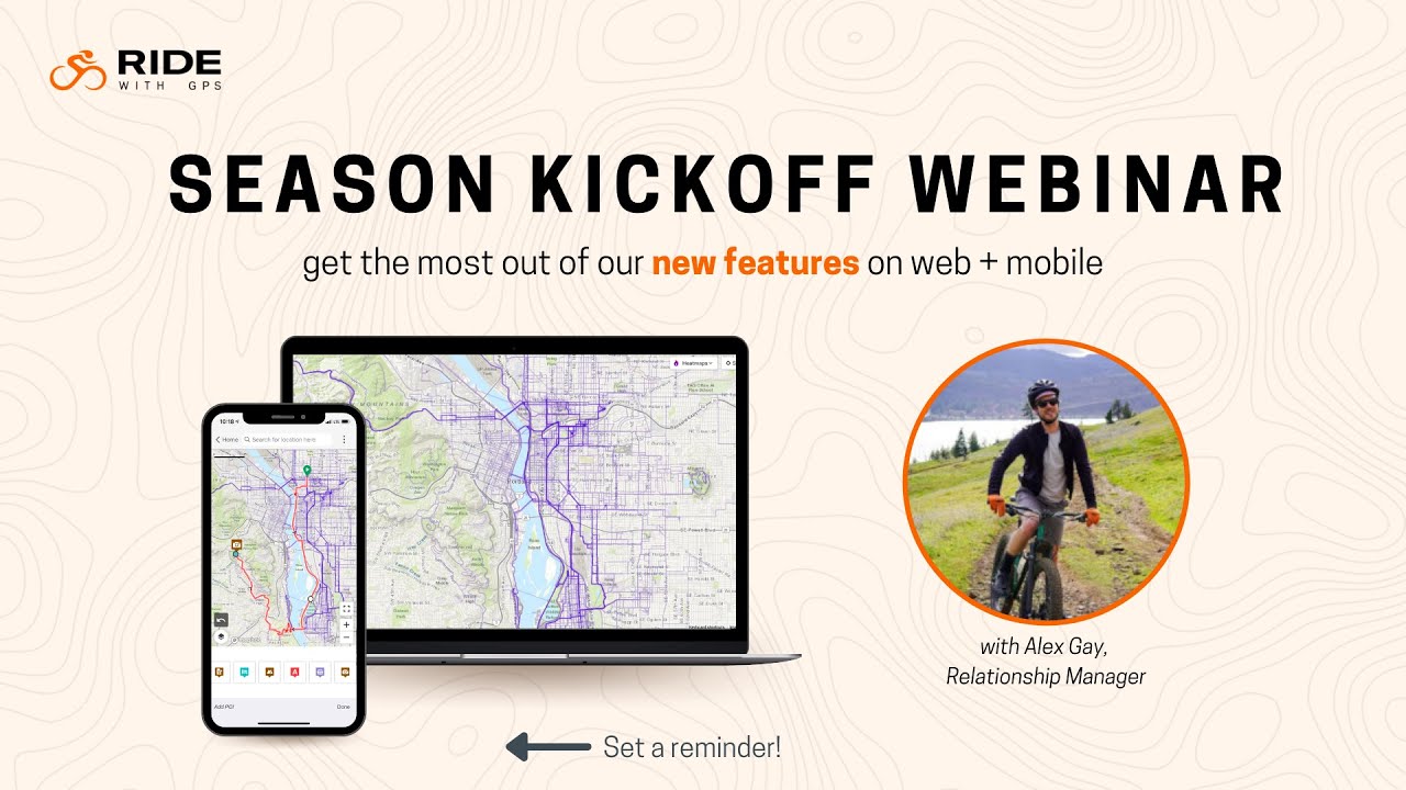 Season Kickoff Webinar w/Ride with GPS