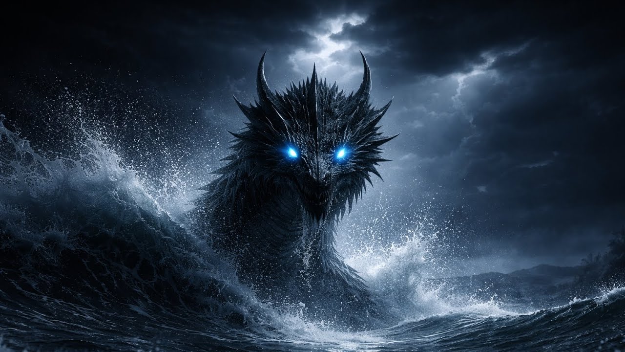 Water Dragon Emerges from the Deep Ocean | Epic Cinematic 4K