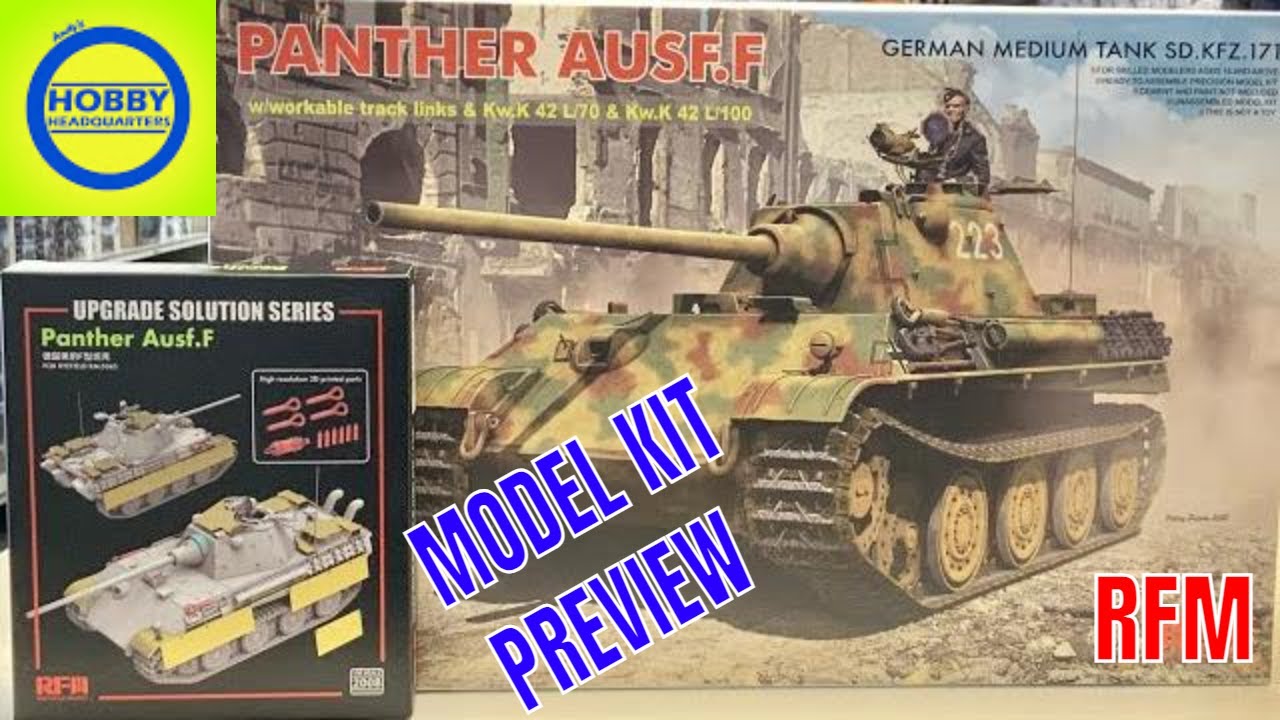 Panther F (Ryefeild Models 1/35 plastic model kit) kit preview Plus aftermarket set.