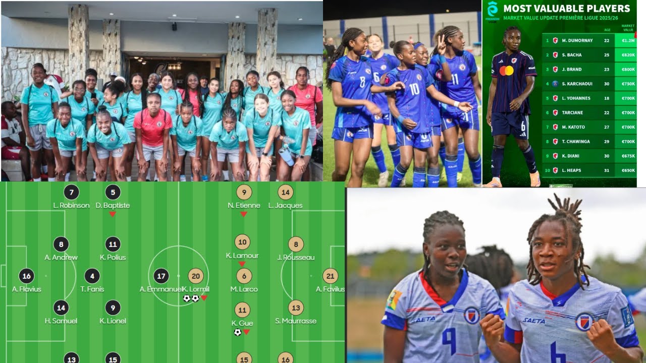Deba Melchie Dumornay fe plis kob Ligue 1 la France/Ekip feminin U17 ap byen travay #ayitinanmondyal