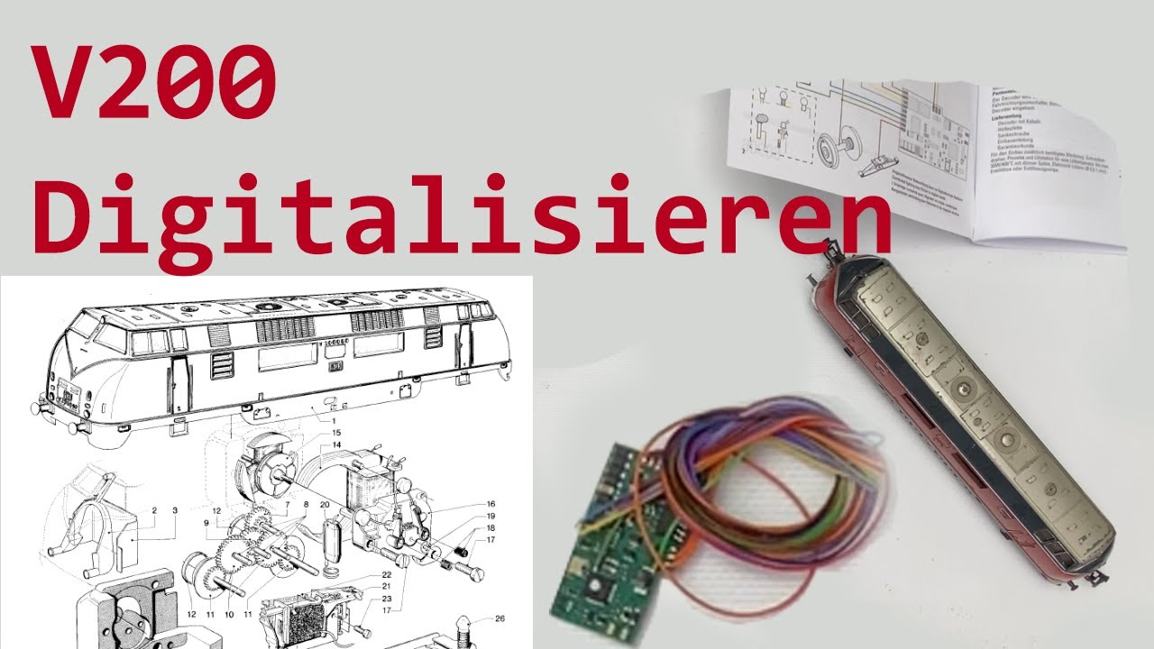 Modellbau Erklärt | Wie digitalisiere ich eine V200 von Märklin? | Tutorial |