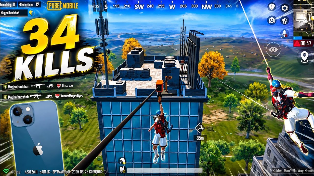 34 KILLS IN TWO GAME SPIDERMAN X NARUTO LIVIK GAMEPLAY IPHONE 13 FAITHFADI PUBGMOBILE