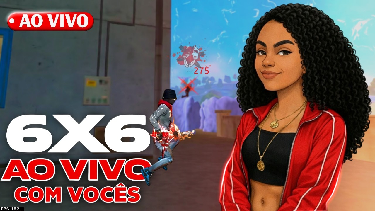 Free Fire Live 🔥 6v6 4v4 Épicos com Inscritos 🔥 Venha Mostrar seu Talento! 💙 CACACHEADA #freefire