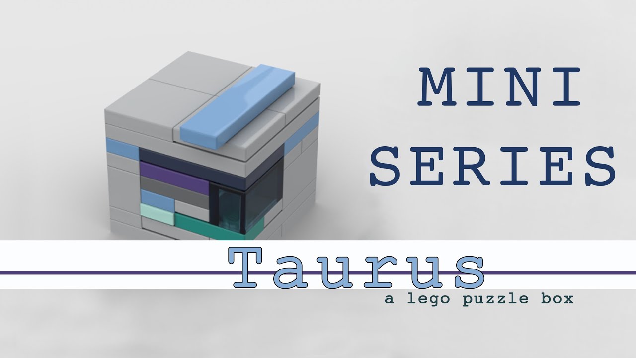 Design Series Minis: TAURUS lego puzzle box (beginner)