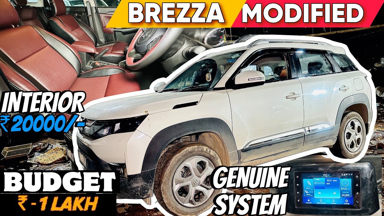 BREZZA LXI TO ZXI MODIFIED WITH PRICE✅BREZZA BASE TO TOP MODIFICATION✅CRUISE CONTROL IN BREZZA LXI