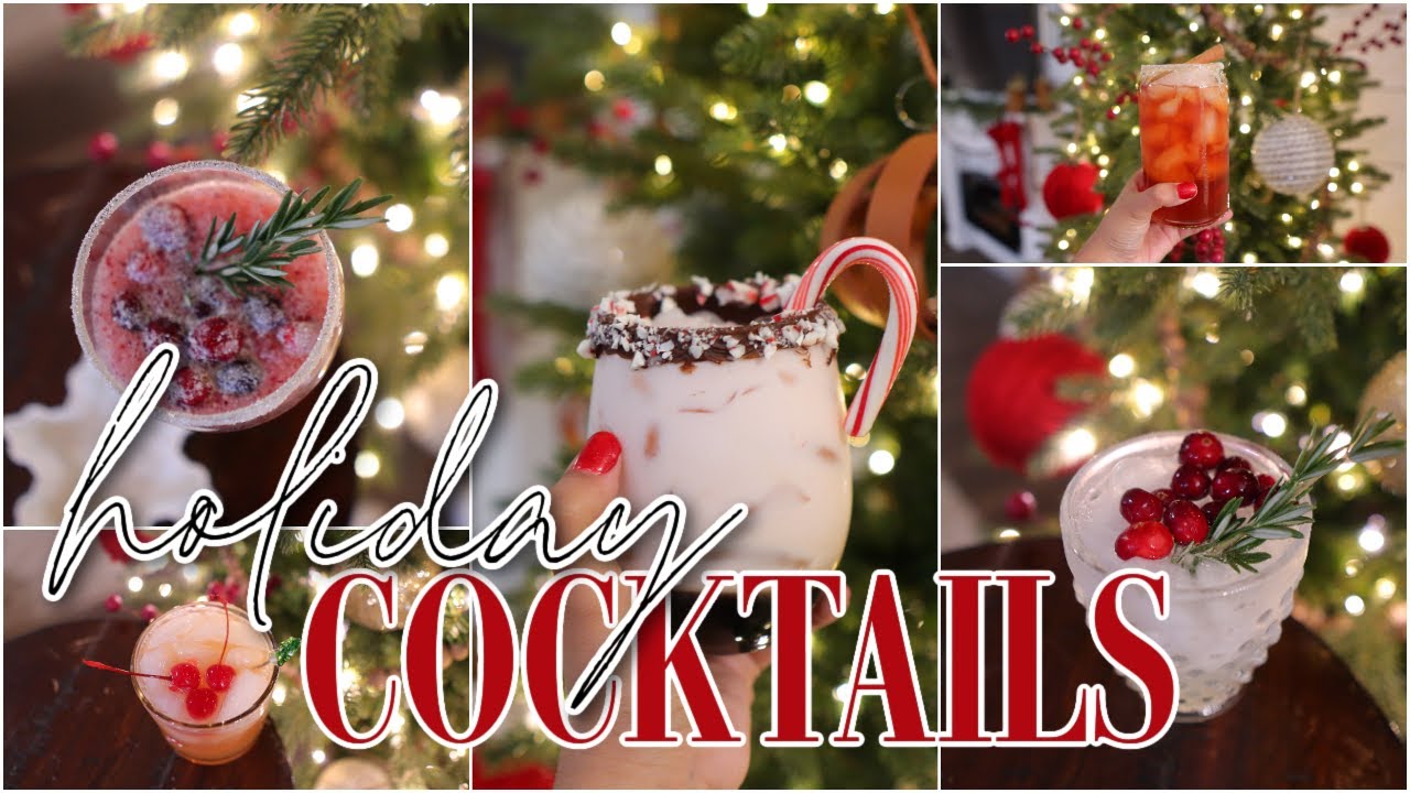 5 FESTIVE HOLIDAY COCKTAILS | DRINKS FOR YOUR HOLIDAY PARTIES
