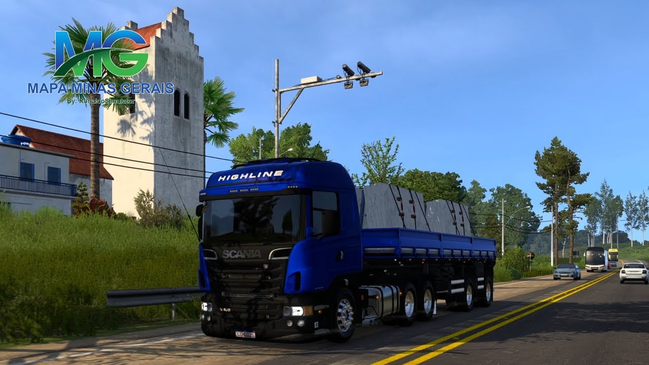 ETS 2: Mapa Minas Gerais | Final | Scania Highline: De Lagoa da Prata para Campo Belo