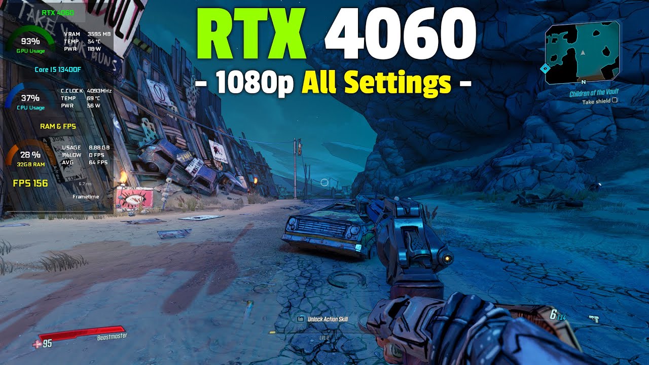 Borderlands 4 on RTX 4060 - 1080p All Settings +DLSS4 Tested!